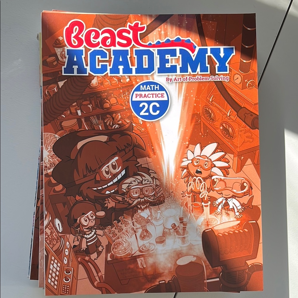 Beast Academy math books - 2B, 2C, 2D Guidebooks and Workbooks / 2A Guidebook